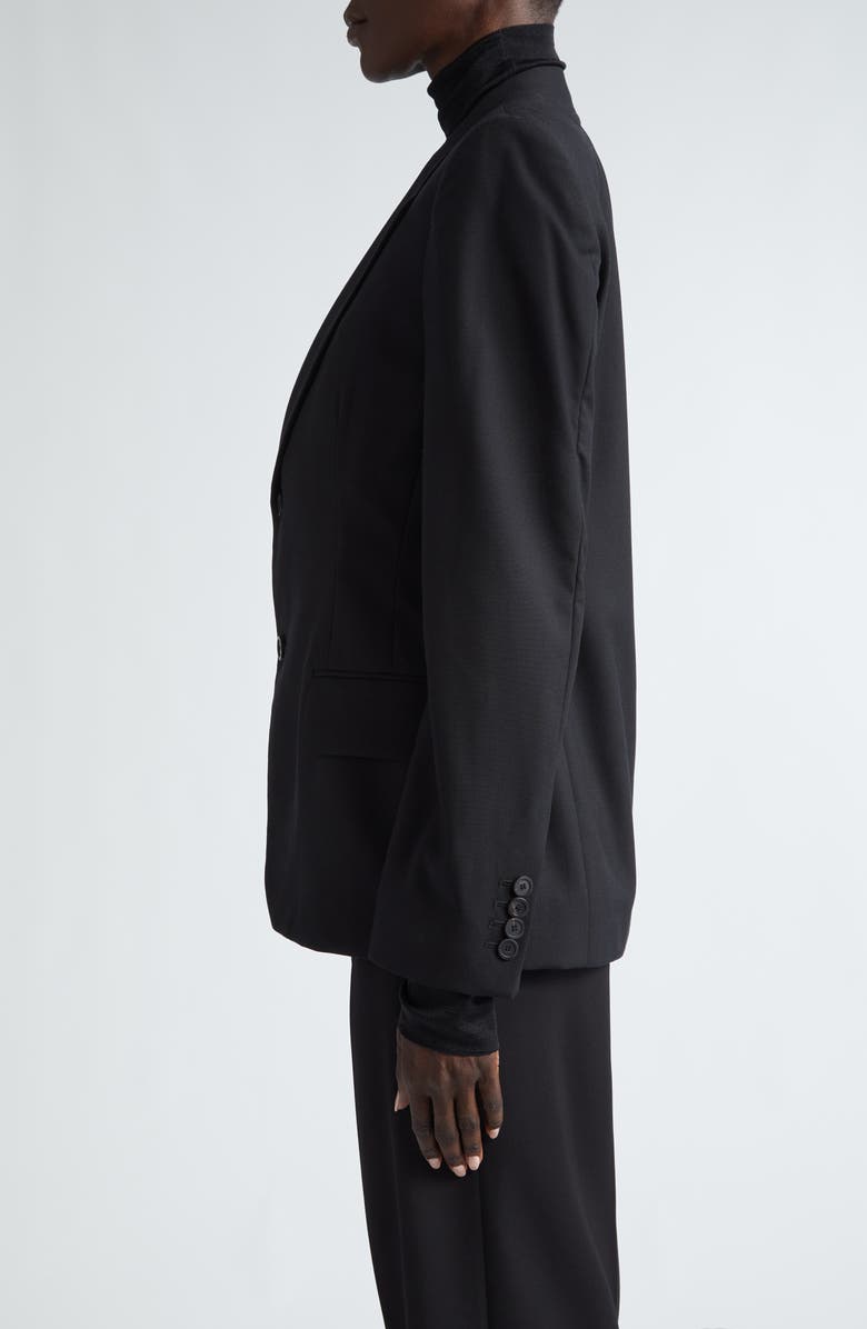 Balenciaga Tailored Wool Blazer, Alternate, color, Black