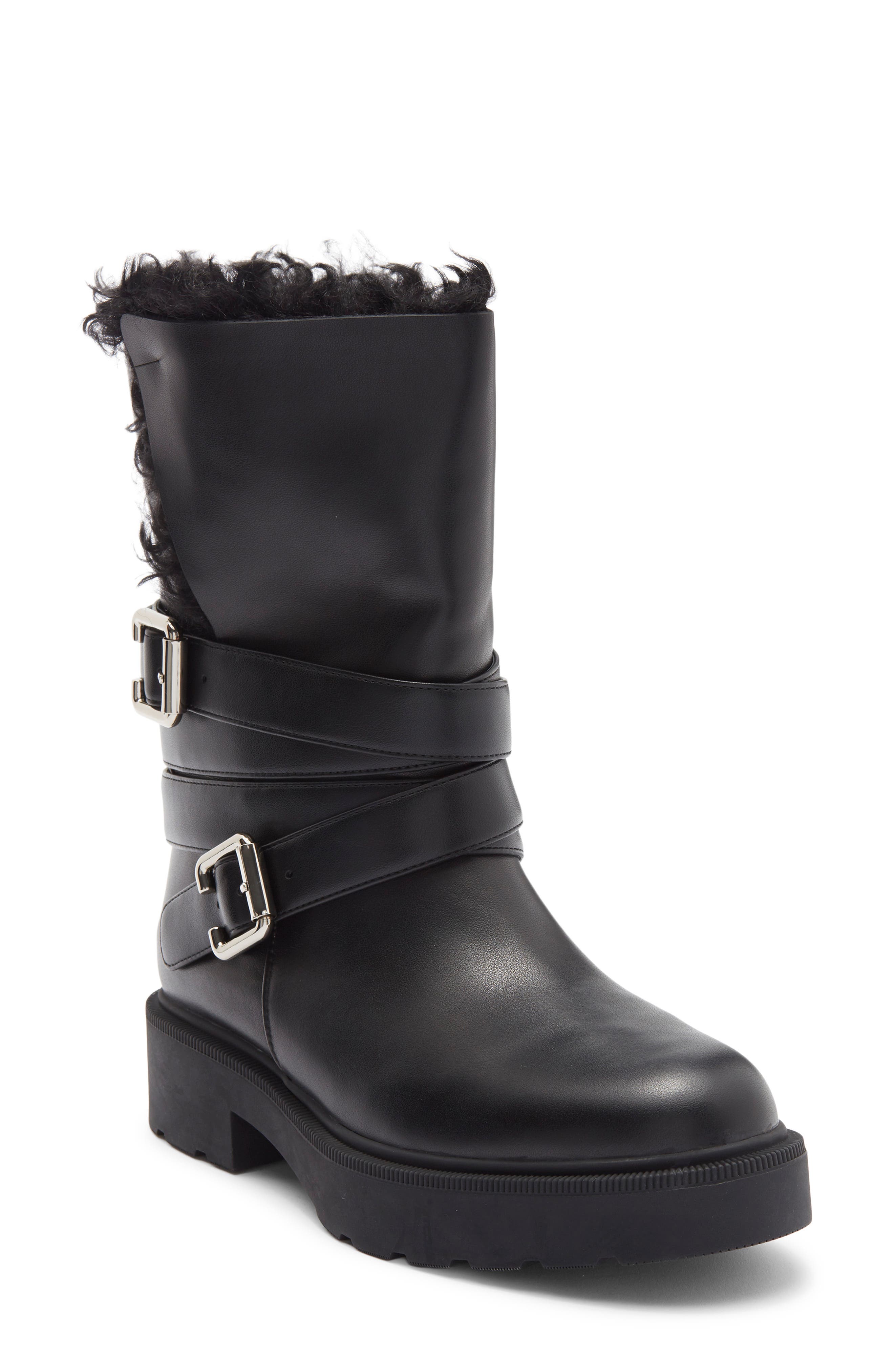 Jeffrey Campbell Bundled Biker Boot, Main, color, Black Combo