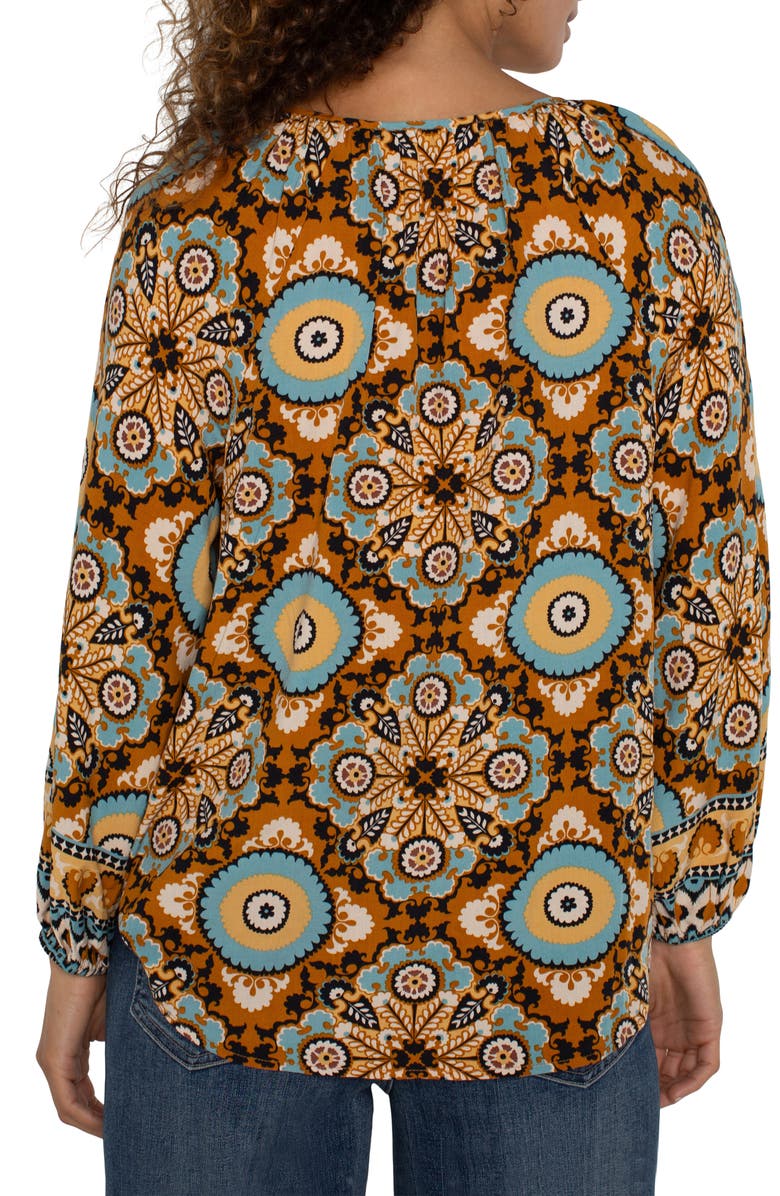 Liverpool Los Angeles Print Button-Up Shirt, Alternate, color, 