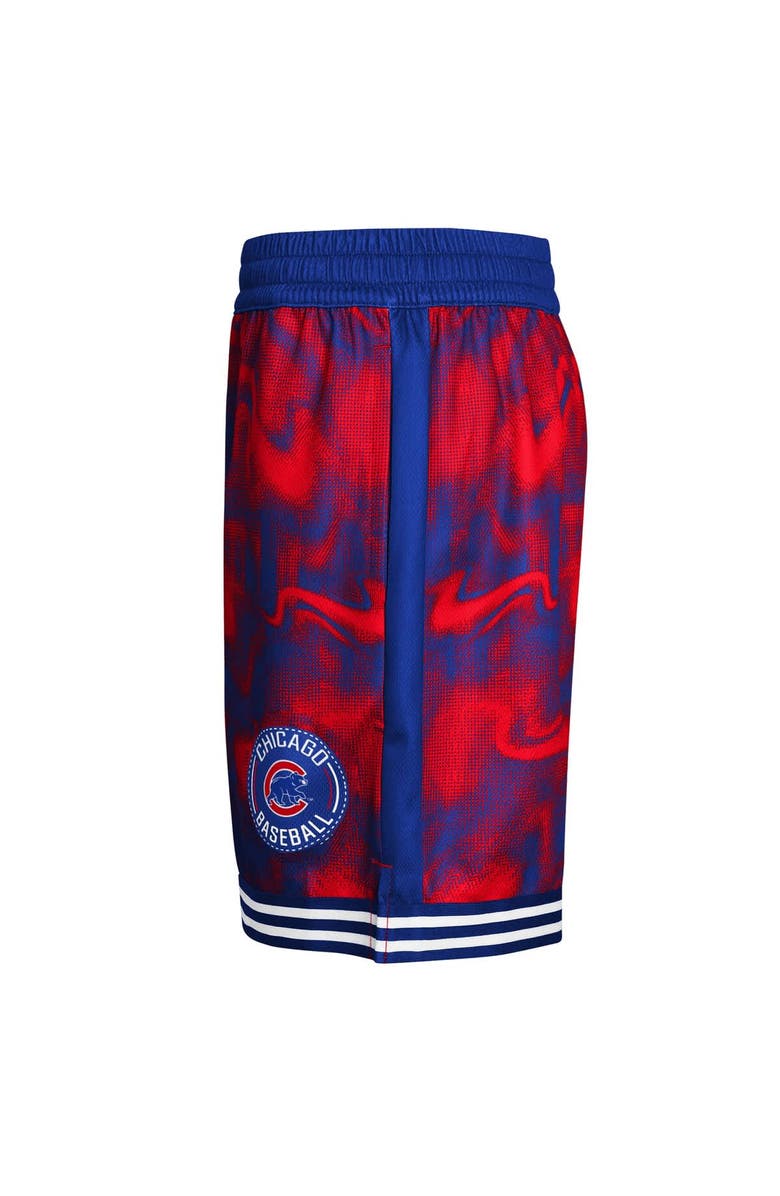 Outerstuff Youth Royal/Red Chicago Cubs Outfielder Shorts, Alternate, color, 
