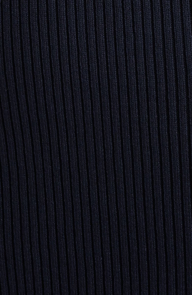 BOSS Orange Forberts Rib Body-Con Dress, Alternate, color, Navy