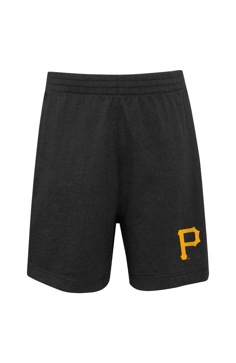 Outerstuff Infant Black/Gold Pittsburgh Pirates Position Player T-Shirt & Shorts Set, Alternate, color, 