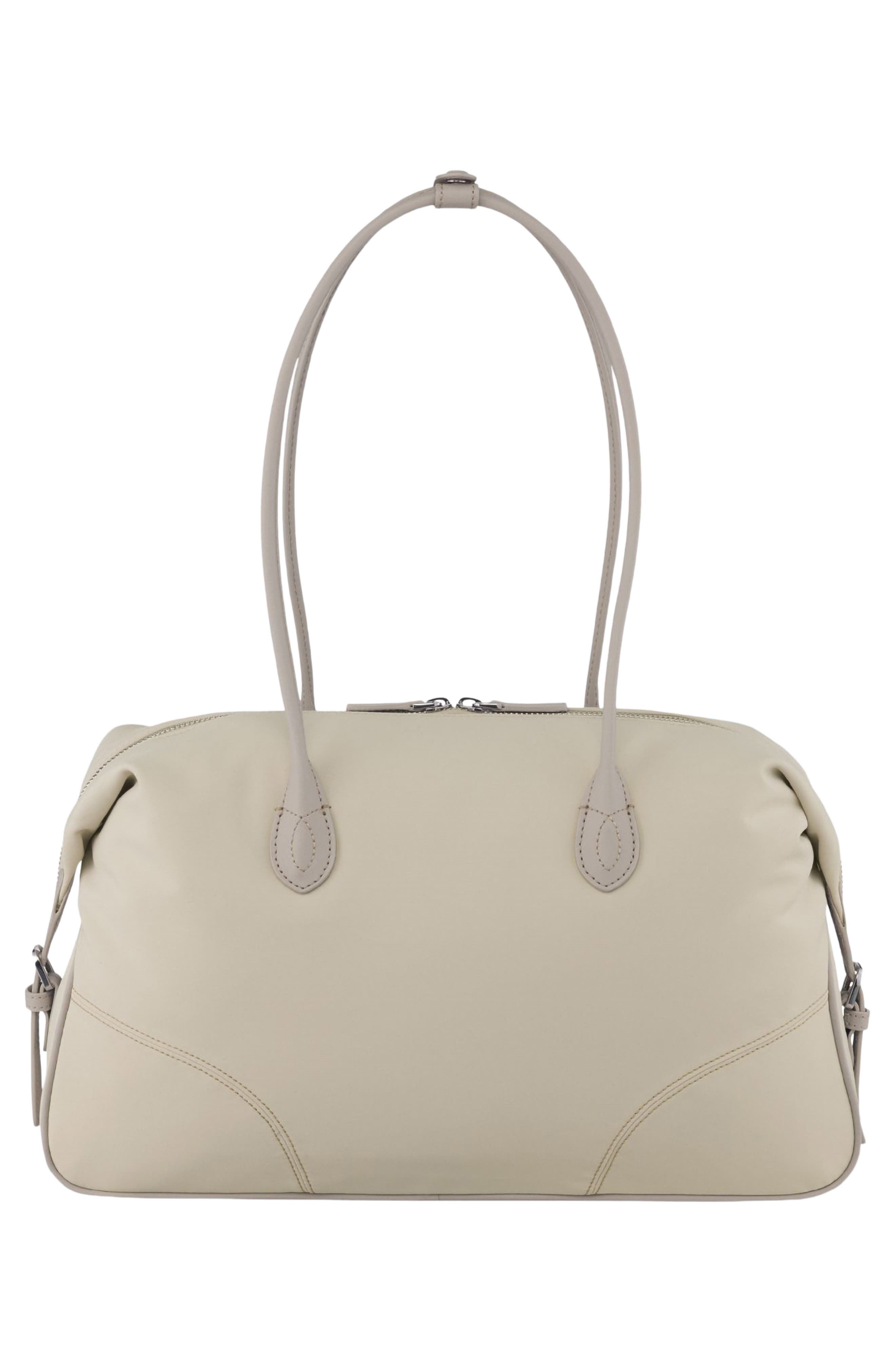 Holo Nylon Shoulder Bag, Alternate, color, SAND BEACH