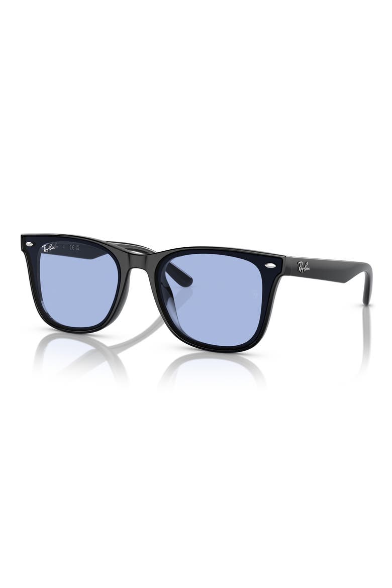 65mm Oversize Square Sunglasses, Alternate, color, BLACK