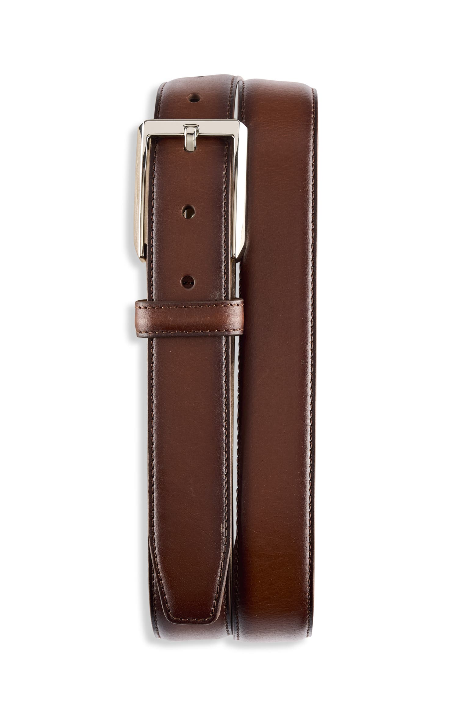 Burnish Color Code Oak Hill by DXL Big & Tall Burnished Edge Belt (Men) | Nordstrom