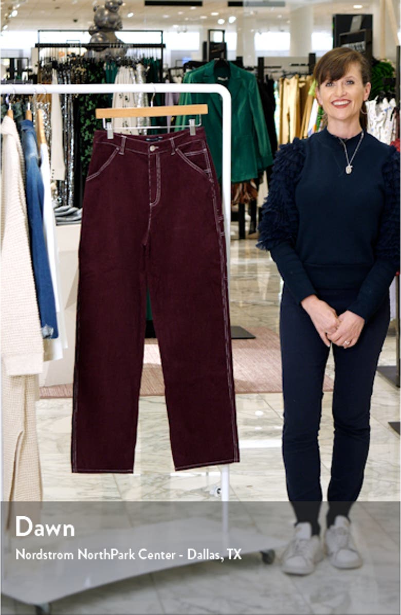 Minimal Straight Leg Cargo Trousers, sales video thumbnail