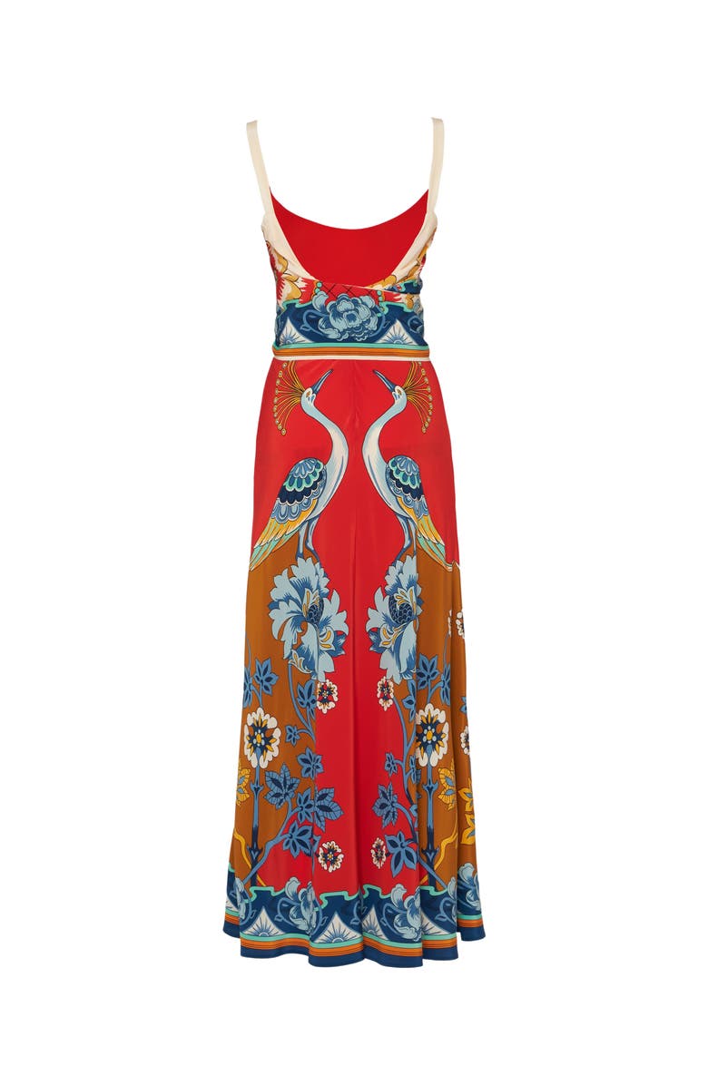 La DoubleJ Slip-Around Dress Taormina Placée Rust, Alternate, color, 