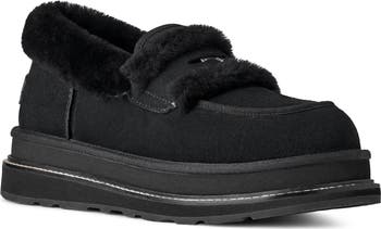 UGG® x Sacai Gender Inclusive Genuine Shearling Trim Penny Loafer