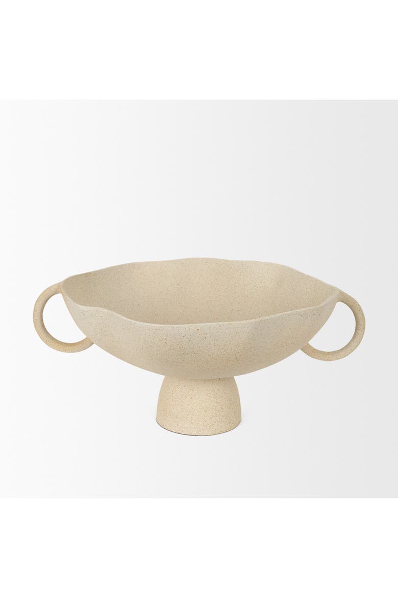 Radka Metal Decorative Bowl, Alternate, color, Beige