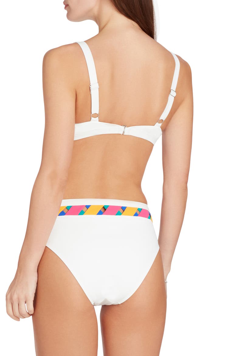 Martinique Bandage Bikini Top, Alternate, color, Off White