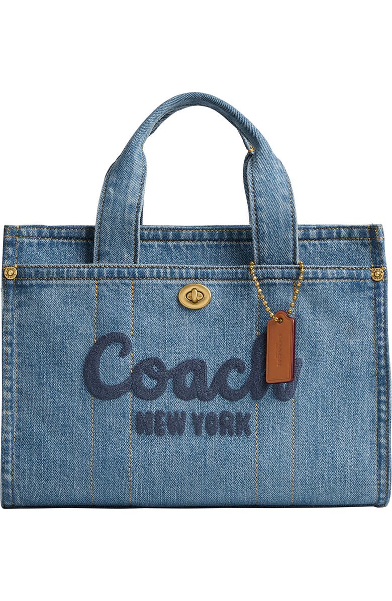COACH Denim Cargo Tote, Main, color,