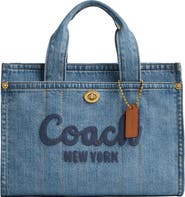 COACH Denim Cargo Tote