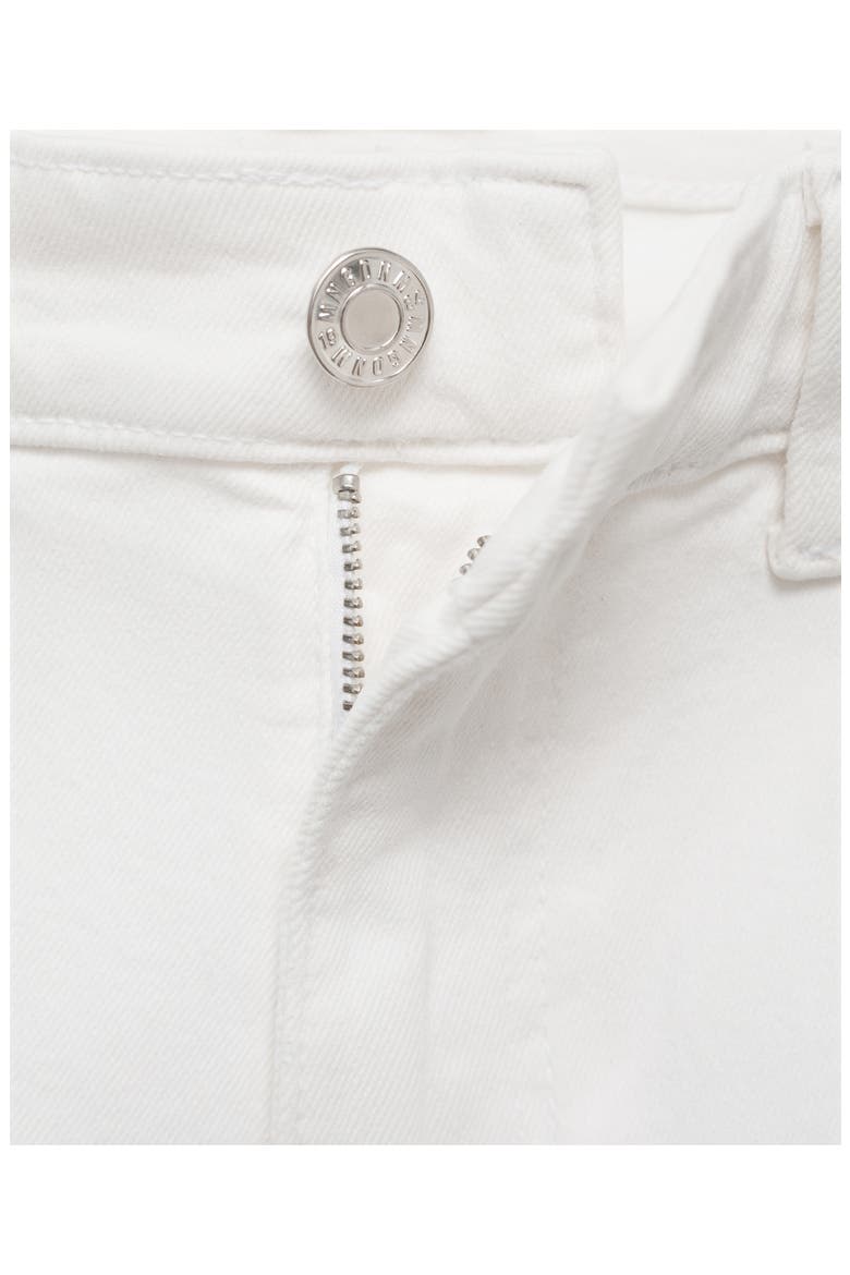 Sienna Raw Hem Crop Flare Jeans, Alternate, color, WHITE
