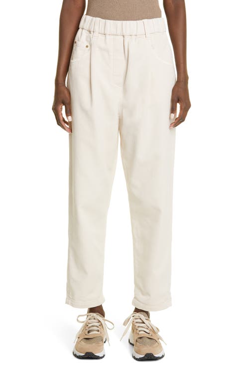 Stretch Corduroy Slim Leg Pants