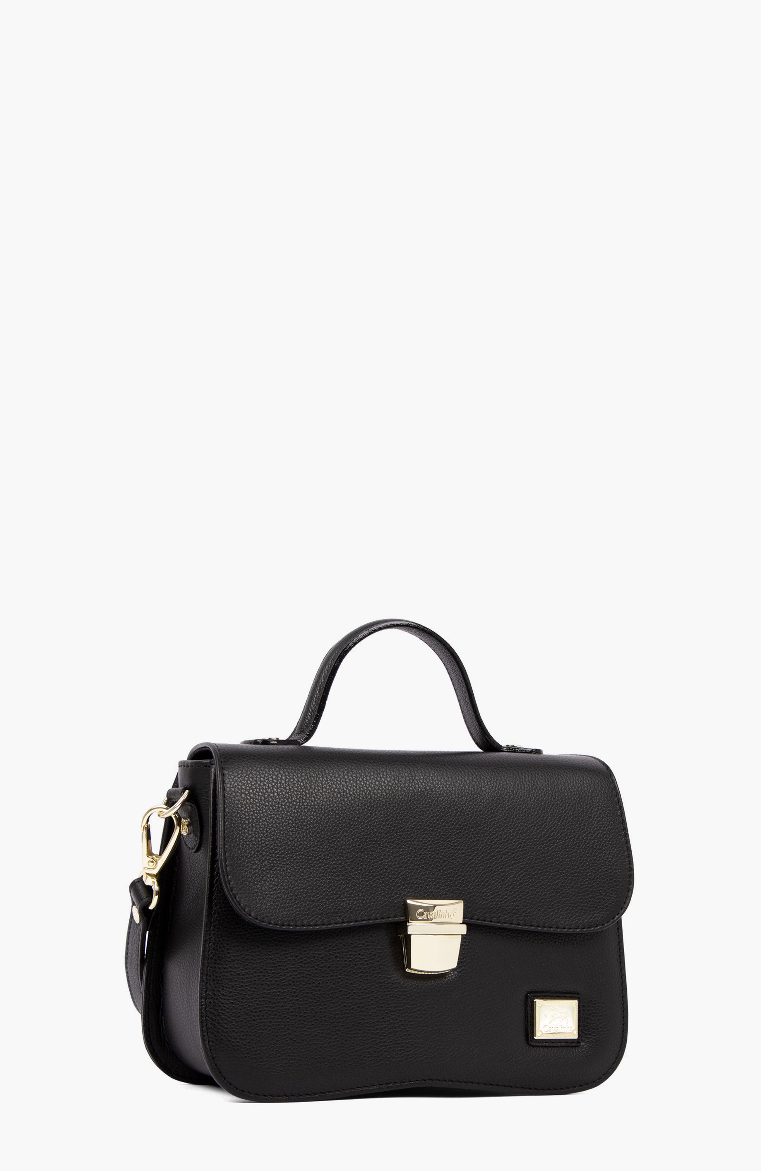 Muse 600 Pebbled Leather Handbag, Alternate, color, Black