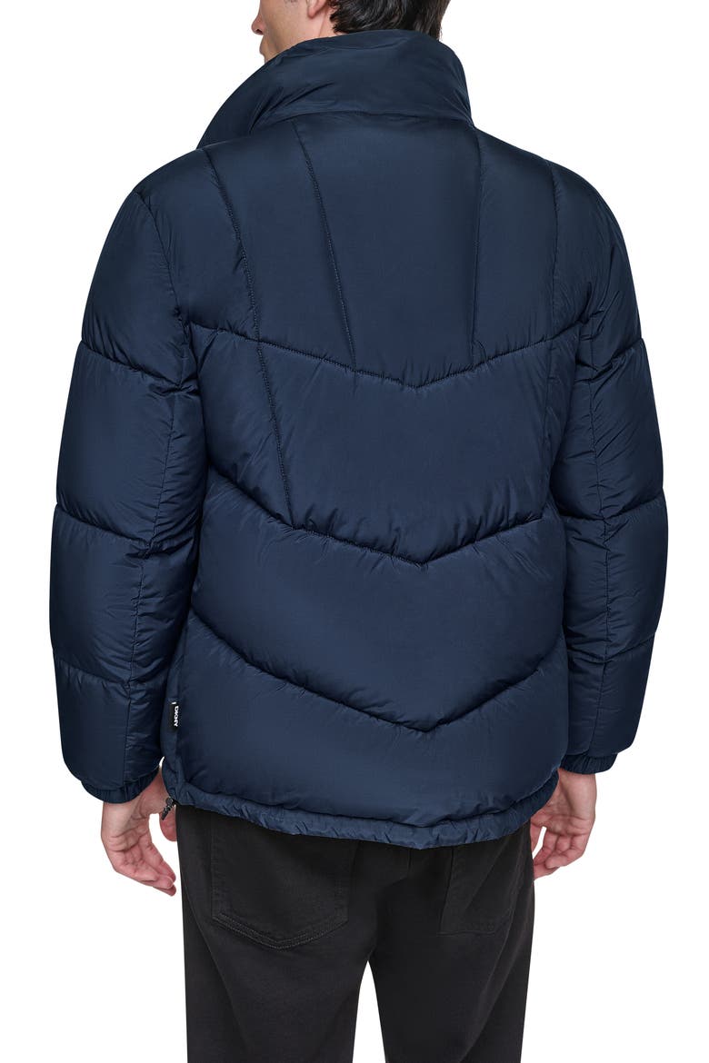Stretch Puffer Jacket, Alternate, color, NAVY