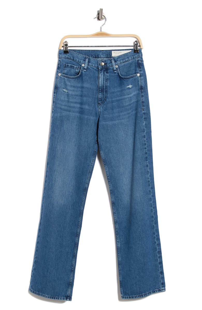 rag & bone Shannon High Waist Relaxed Straight Leg Jeans, Alternate, color, Polk