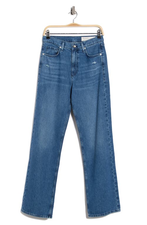 Rag & Bone Shannon High Waist Relaxed Straight Leg Jeans In Blue