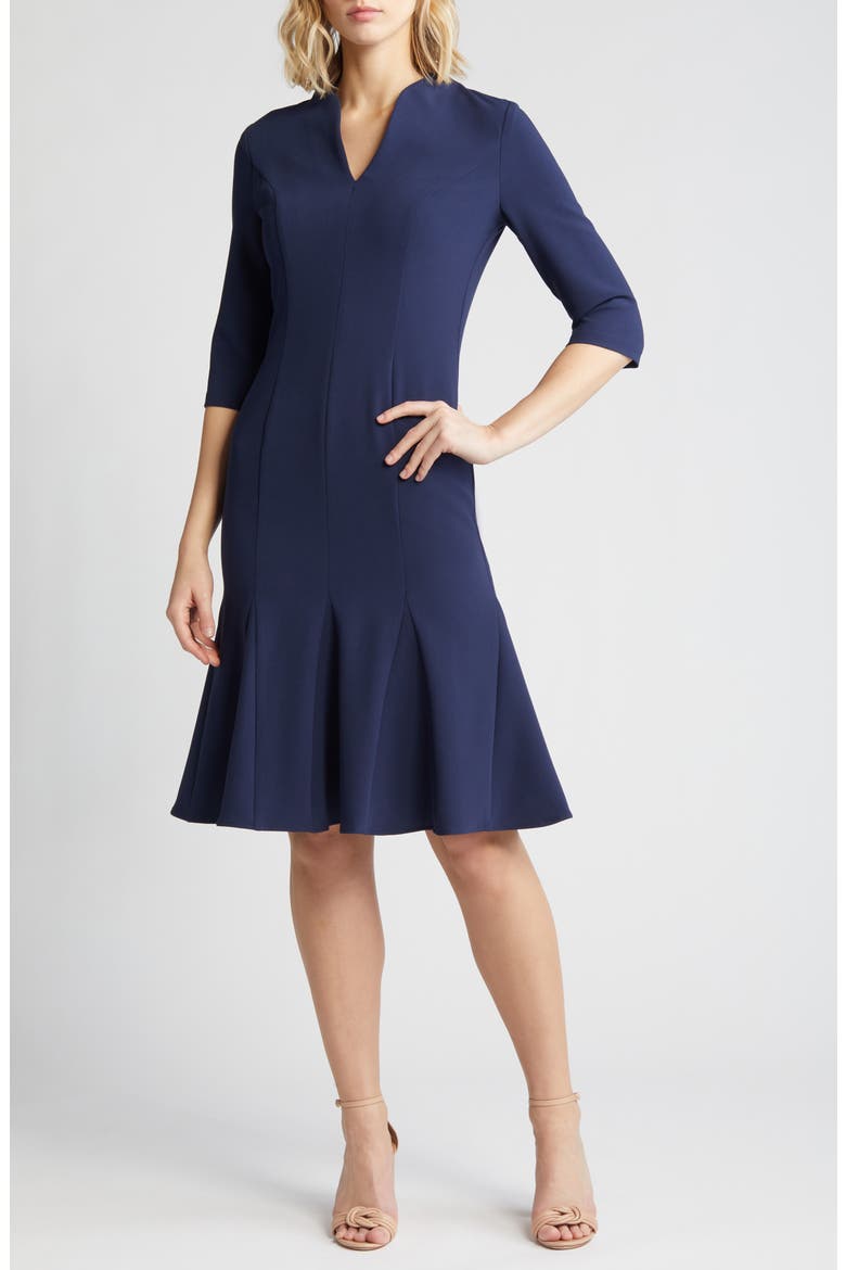 Allic High Neck Dress, Main, color, PACIFIC BLUE