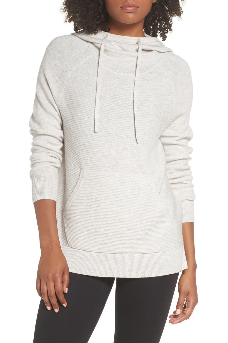 Cashmere and Wool Hoodie, Main, color, GREY CHIME HEATHER