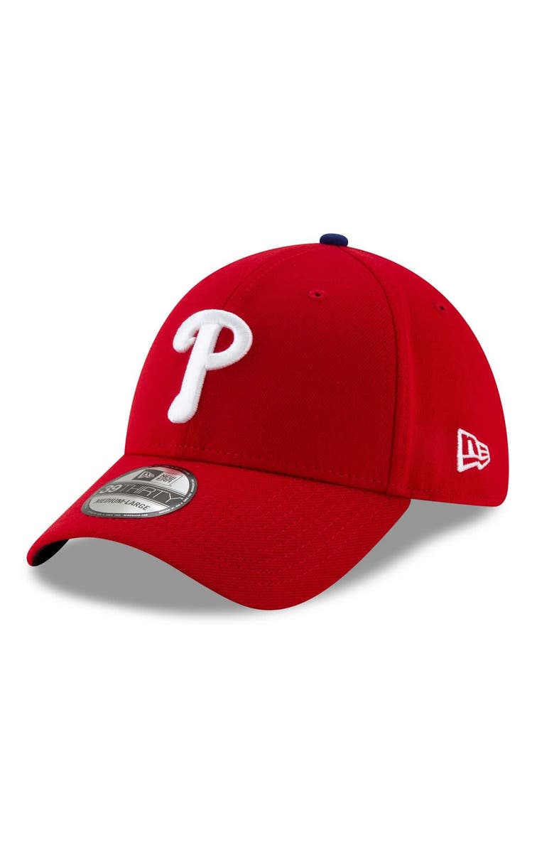 New Era Men's New Era Red Philadelphia Phillies 2025 MLB Postseason Side Patch 39THIRTY Flex Hat, Alternate, color, Red