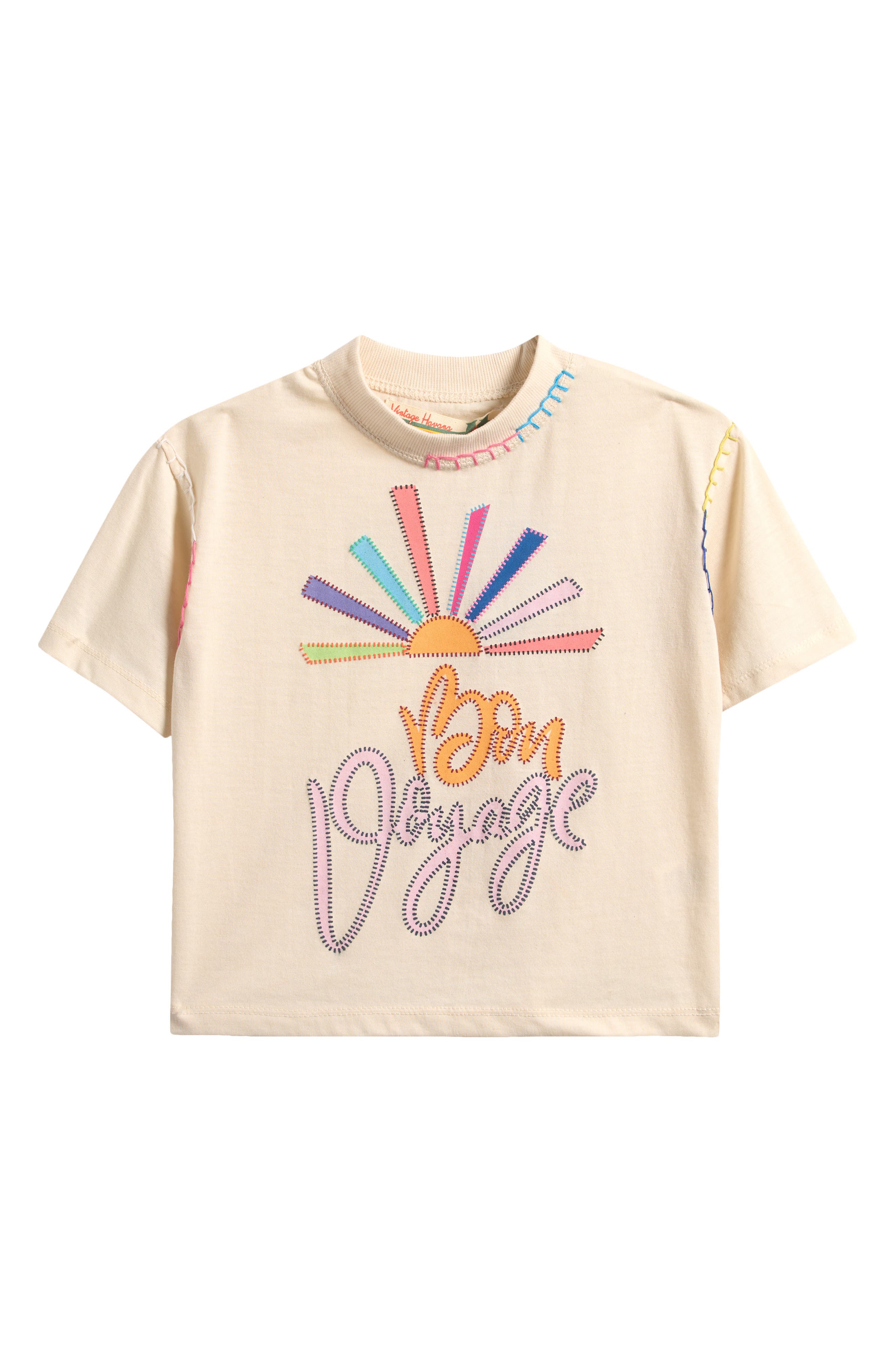 Vintage Havana Kids' Bon Voyage Stitch Boxy Graphic T-Shirt