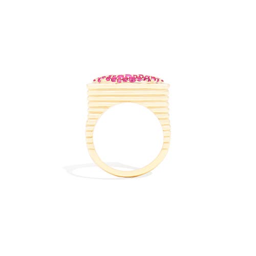Campbell + Charlotte Juju Lips Ring In Gold