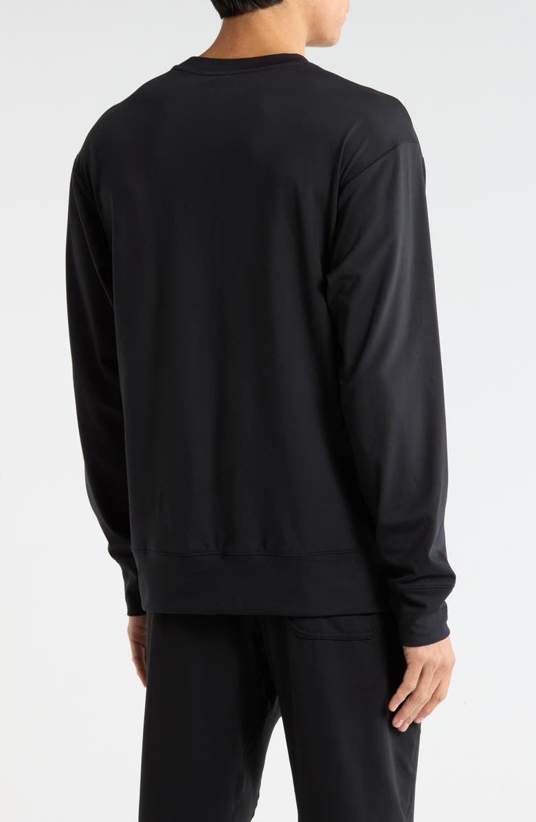 90 DEGREE BY REFLEX Crewneck Sweatshirt, Alternate, color, Black