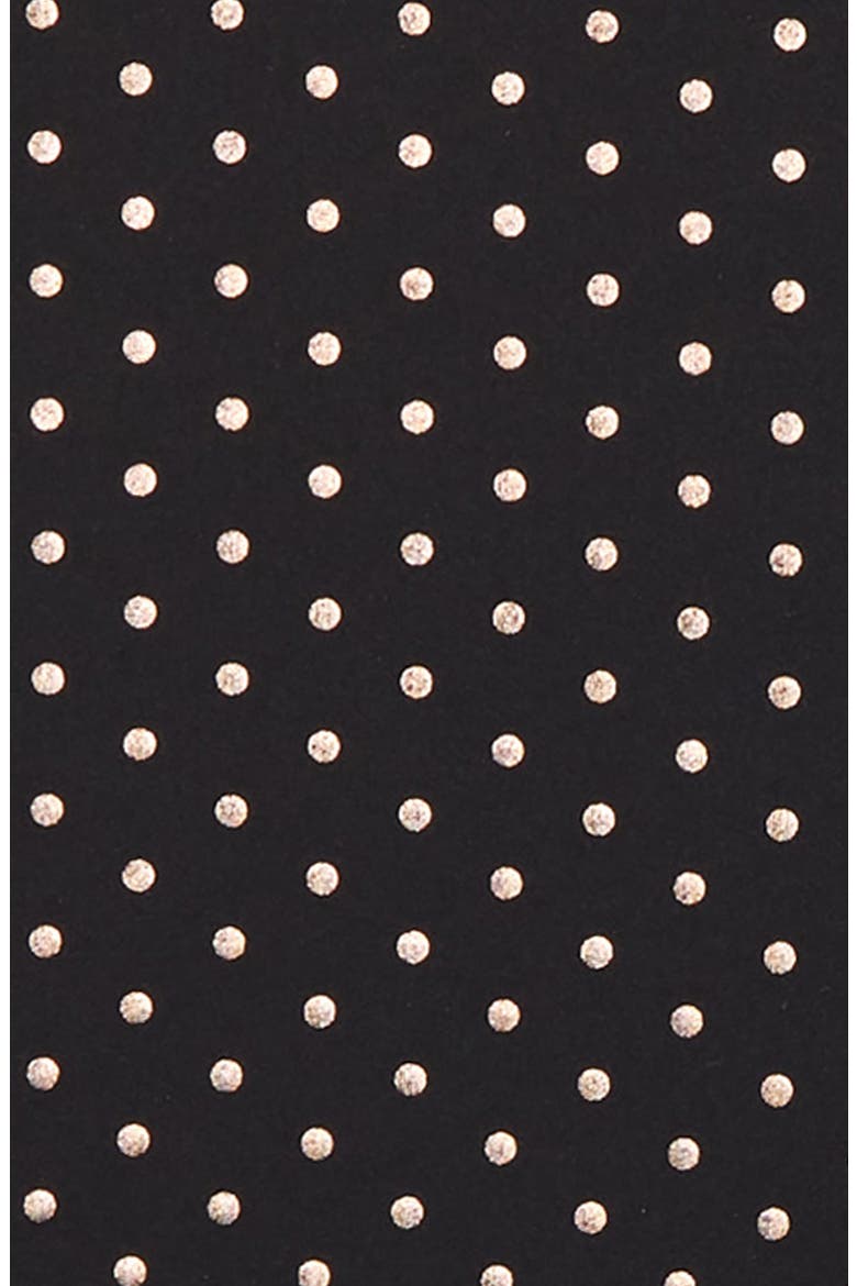 Horizon Mesh Inset One-Piece Swimsuit, Alternate, color, BLACK- GOLD MINI DOT