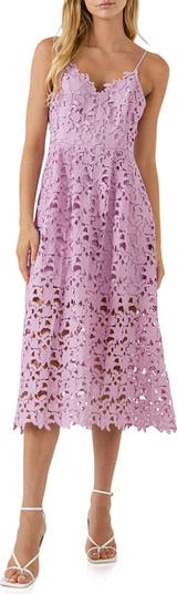 knee length dresses for ladies Lace Tiered Midi Dress – Endless Rose main image 1