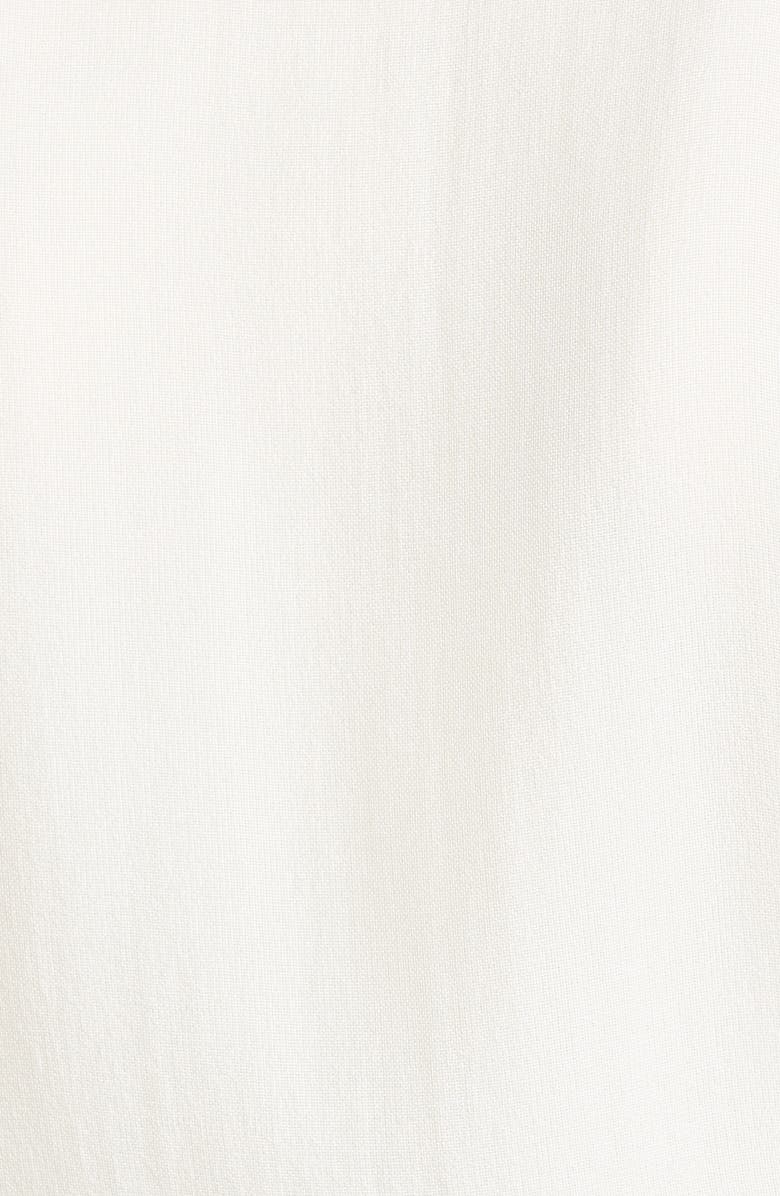 Fabiana Filippi Beaded Pleat Long Sleeve Button-Up Silk Shirt, Alternate, color,