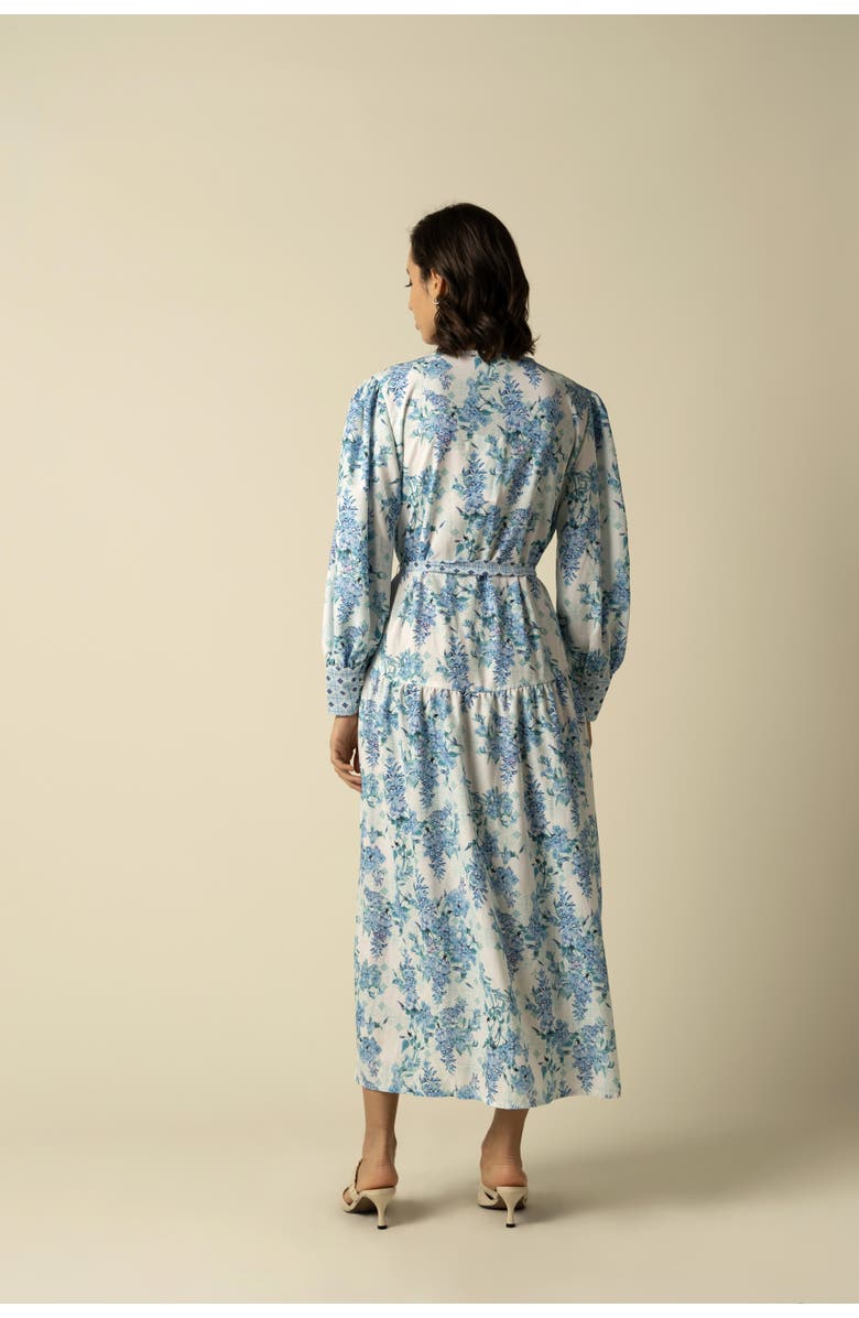 RAISHMA Aaliyah Blue Cotton Dress, Alternate, color, Blue