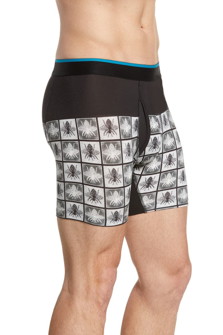Hive Checks Boxer Briefs, Alternate, color, BLACK