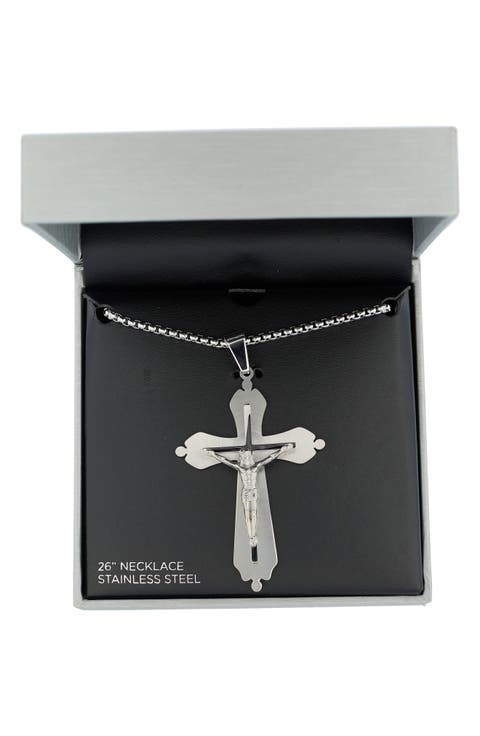 Men's Cross Pendant Necklace
