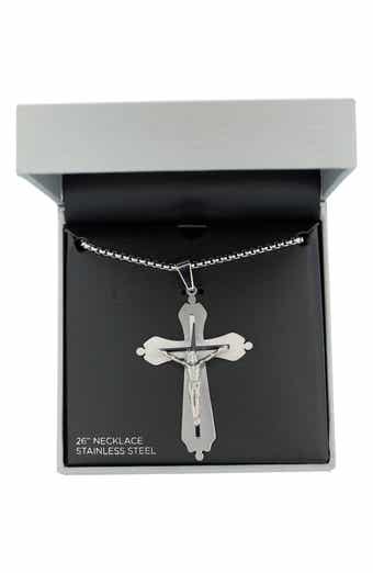 AMERICAN EXCHANGE Men's Cross Pendant Necklace