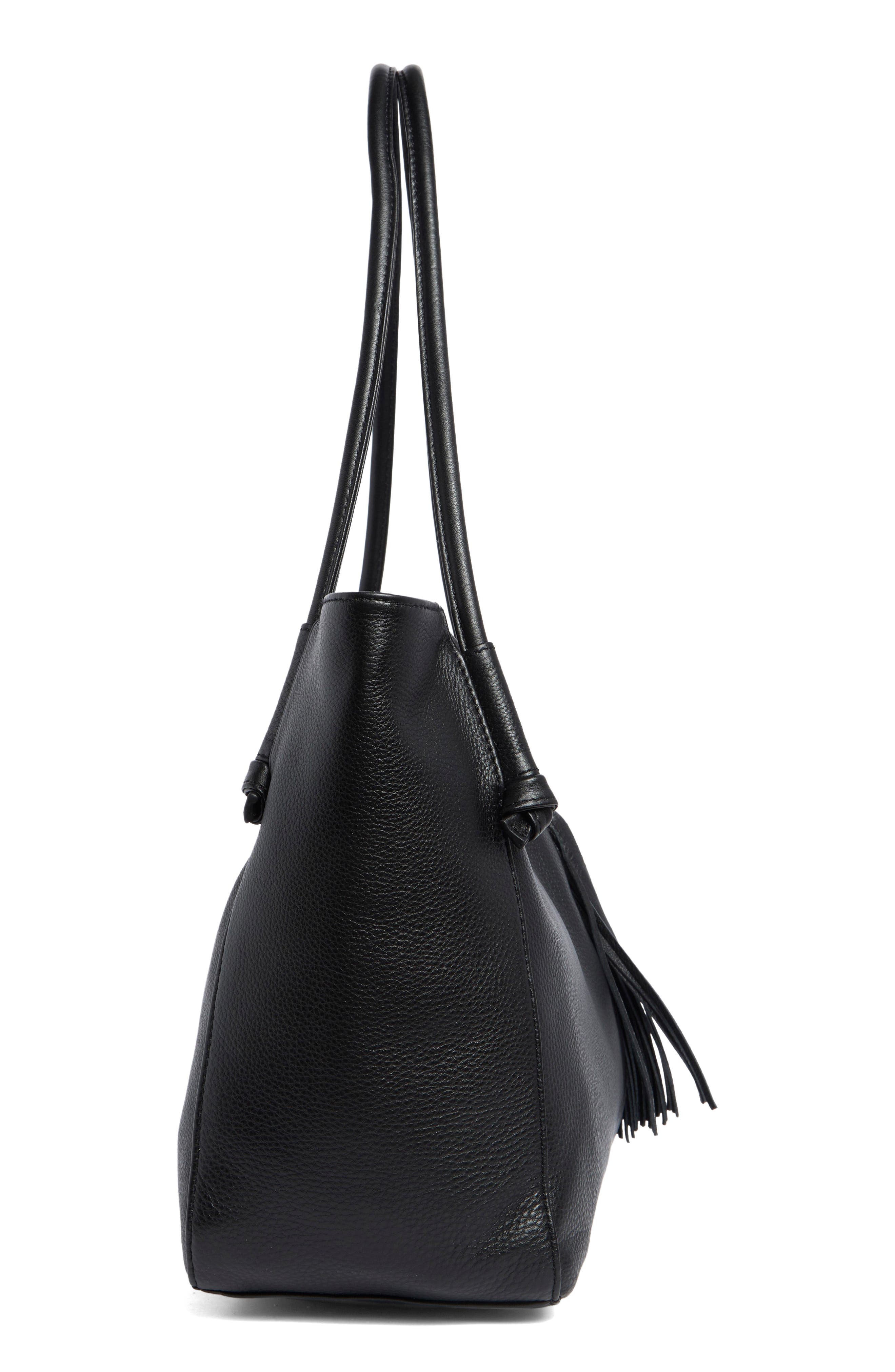 HOBO Endure Leather Tote, Alternate, color, Black
