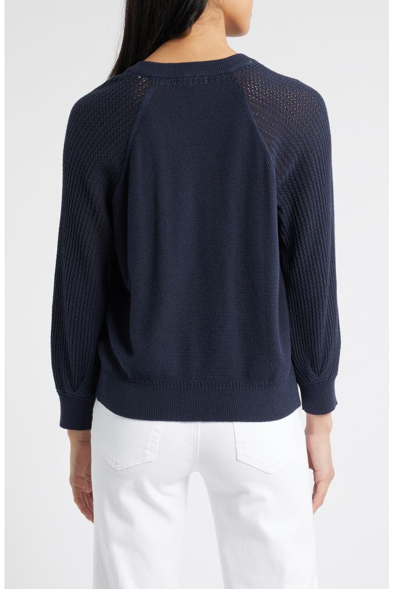 V-Notch Sweater, Alternate, color, NAVY