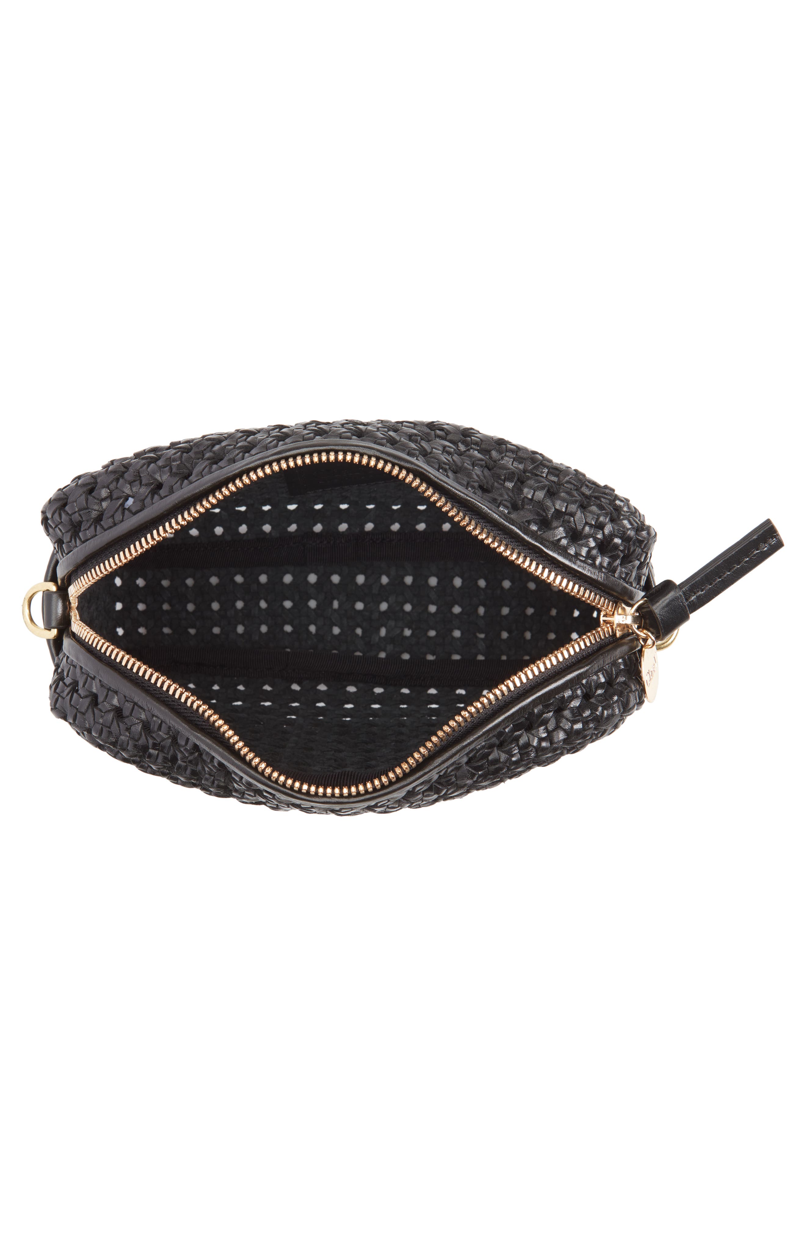 Clare V. Midi Sac Woven Leather Crossbody Bag, Alternate, color, 