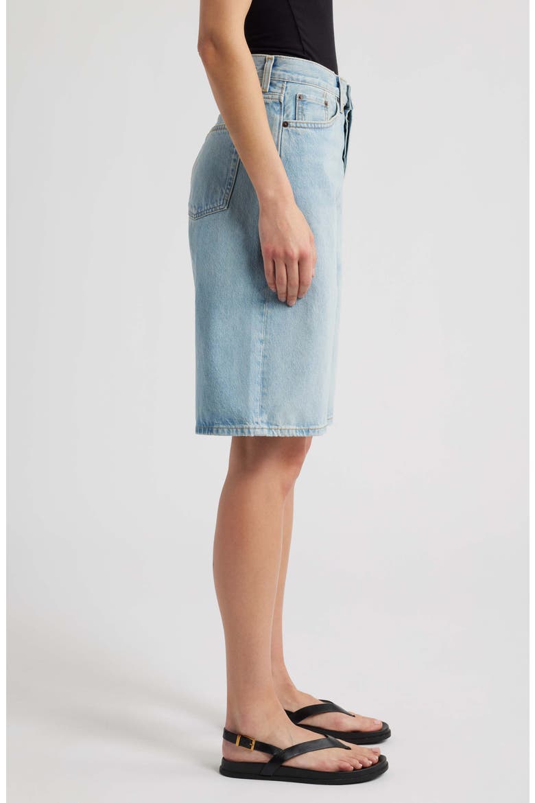Denim Bermuda Shorts, Alternate, color, BLUE