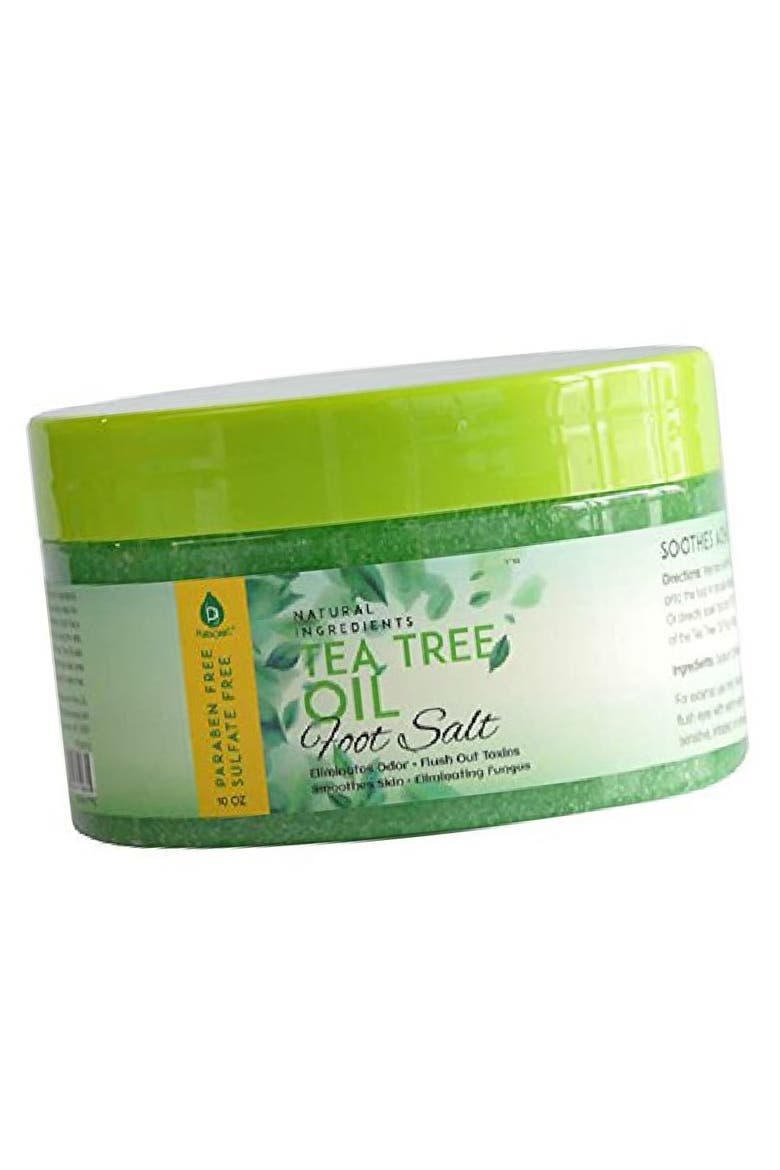 Tea Tree Oil Foot Salt 10 Oz, Main, color, Green