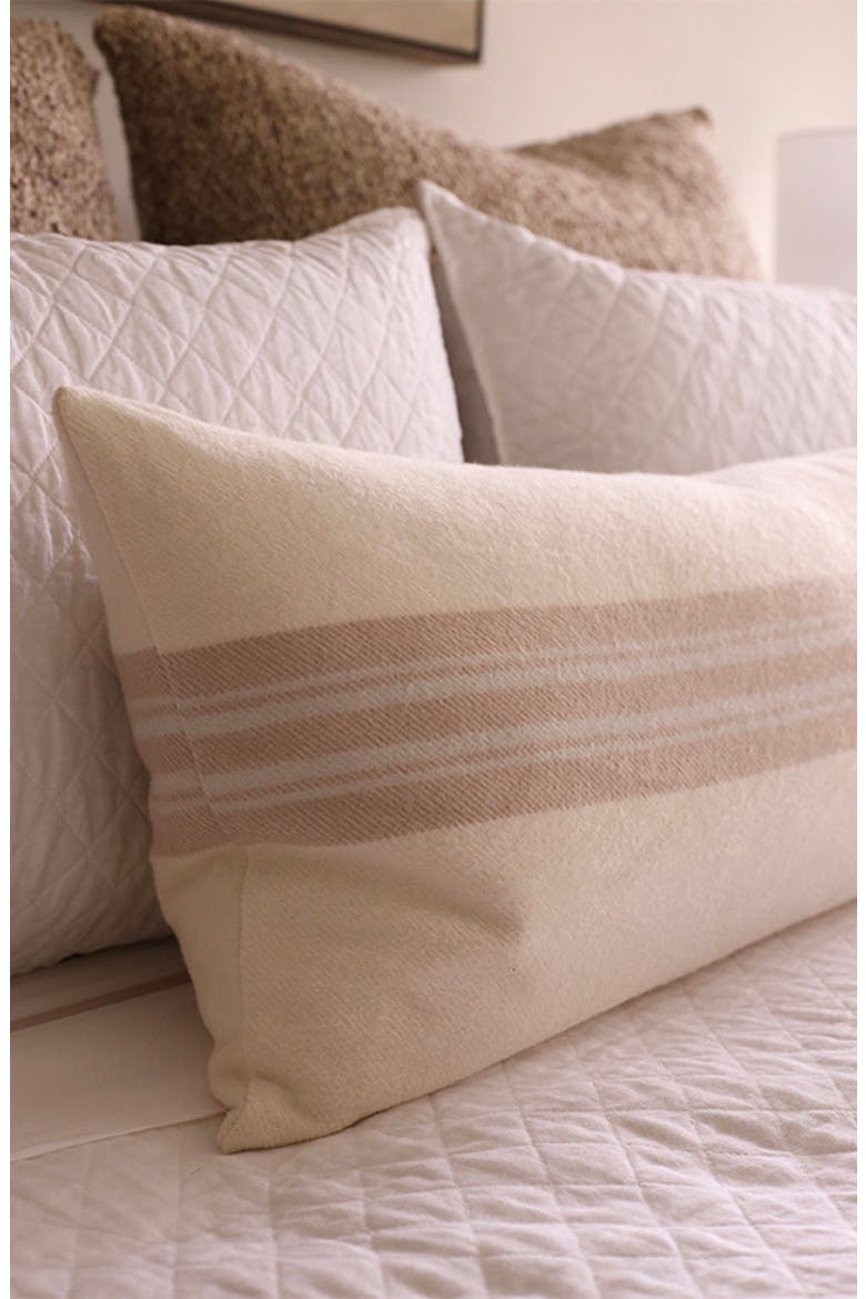 Geneva Accent Pillow, Alternate, color, IVORY/ TAUPE