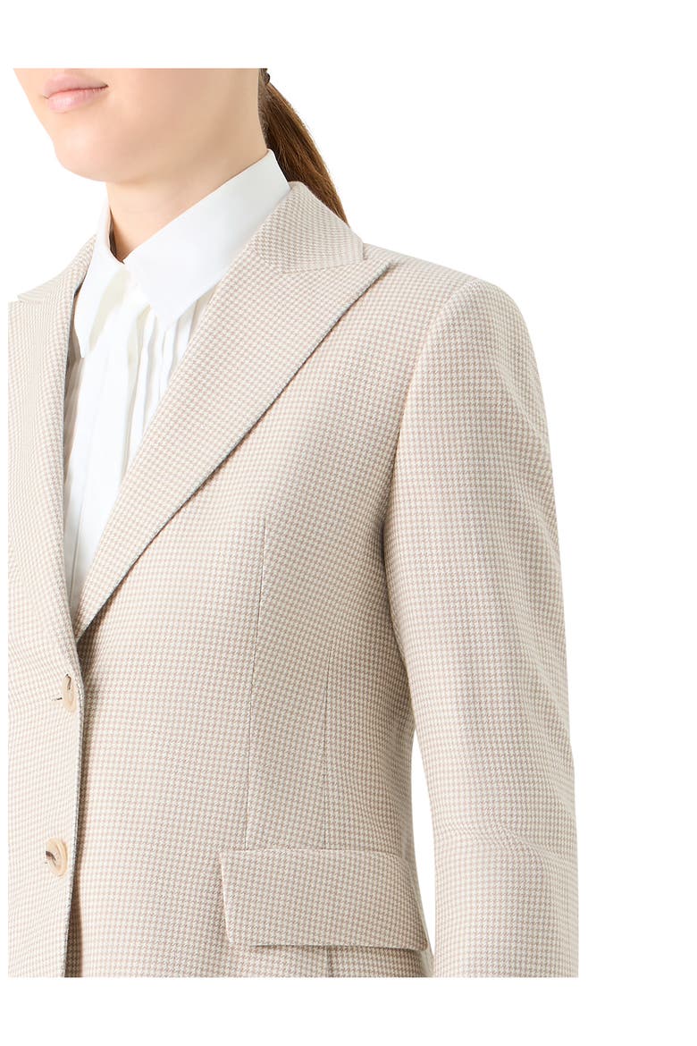 Hans Pepita Houndstooth Cashmere Jacket, Alternate, color, GREIGE-ECRU