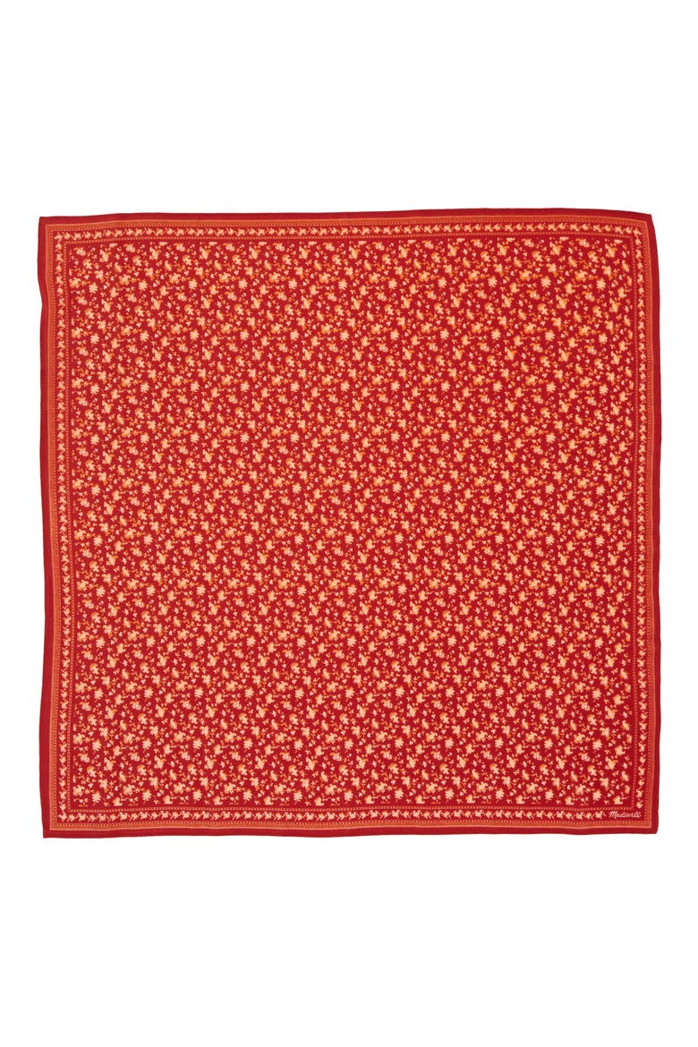 Silk Bandana, Alternate, color, SCARLET