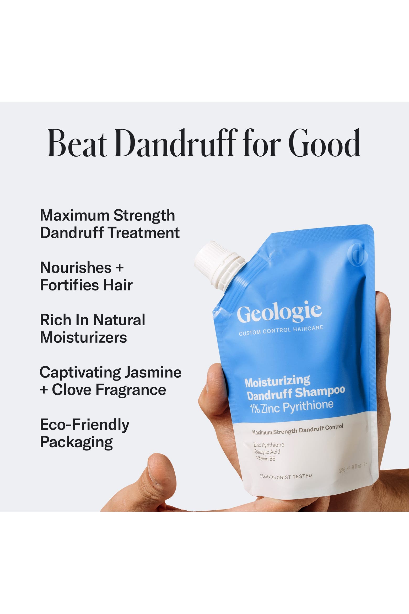 Dandruff Hair Routine Geologie Moisturizing Dandruff Shampoo | Nordstrom