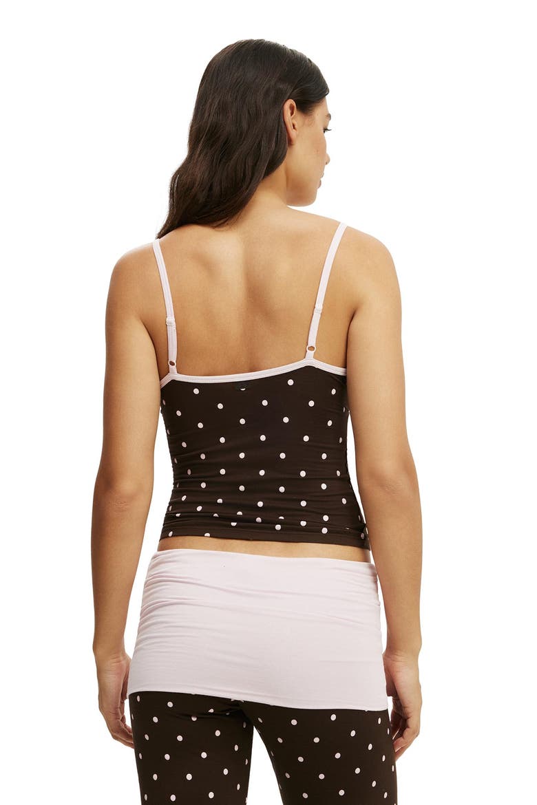 Women's Airy Soft Triangle Cami, Alternate, color, Smooth Kristy Polkadot