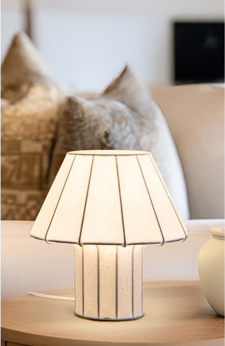Brightech Celeste 12.6" LED Lightweight Table Lamp with Resin Fabric Shade, Bulb Included, Alternate, color, Off-White