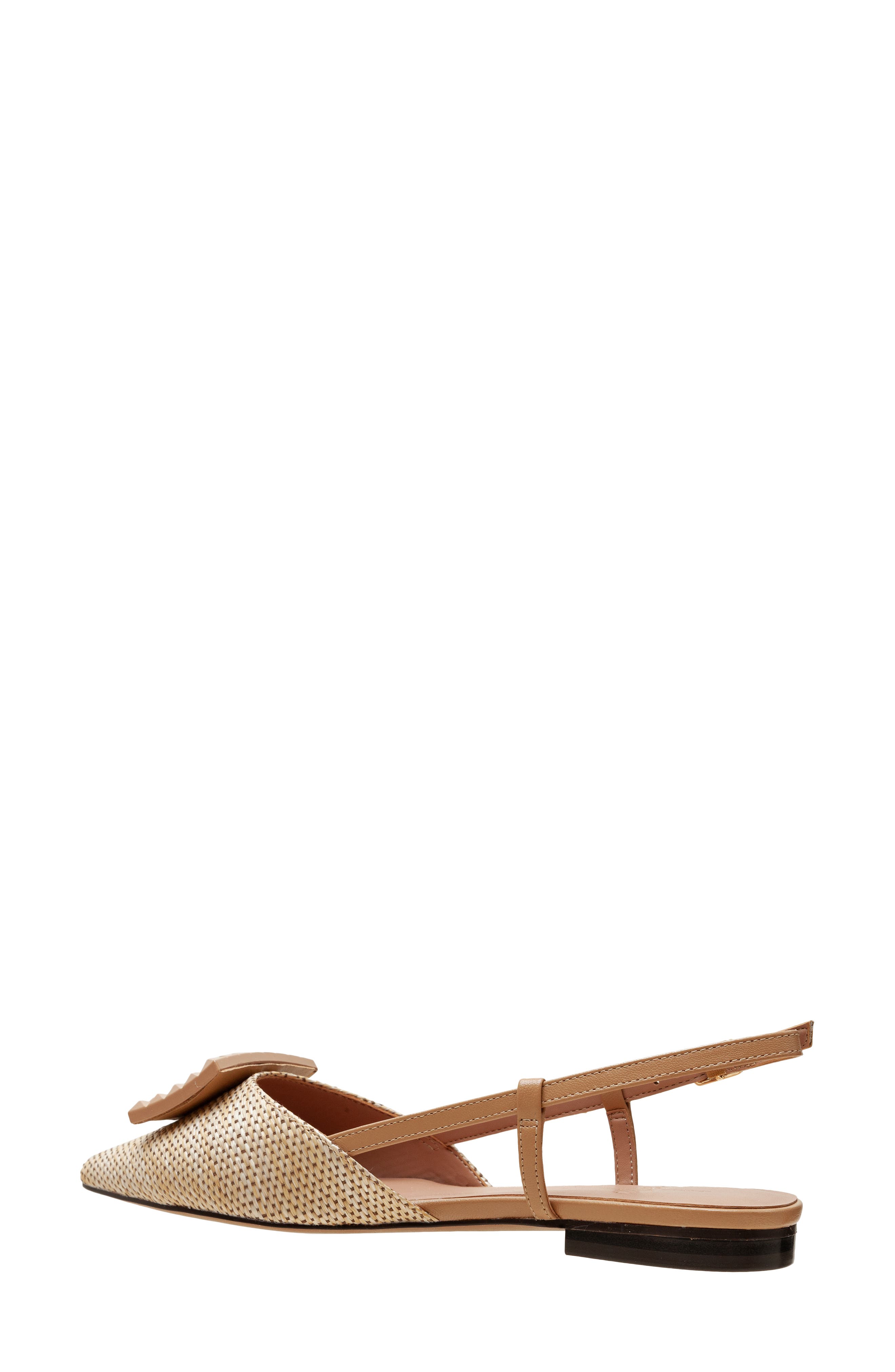 Carmen Slingback Pointed Toe Flat, Alternate, color, TAN/ DESERT
