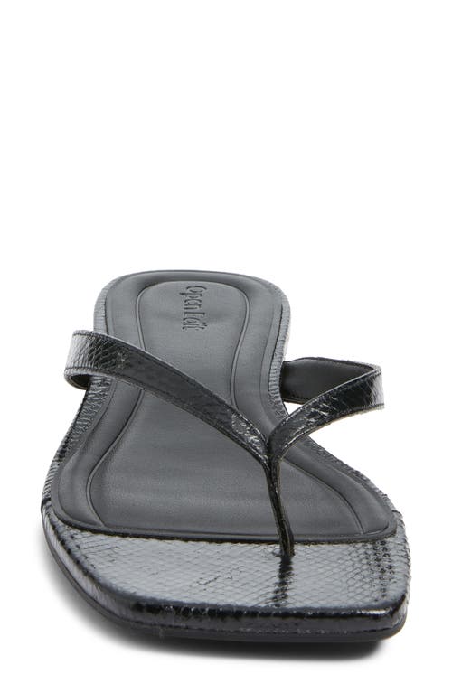Open Edit Ocean Snakeskin Embossed Flip Flop