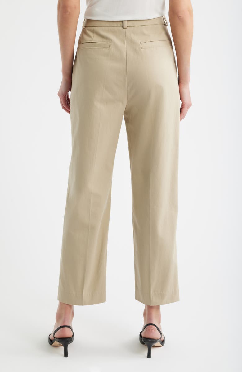 BOSS Tecarino Cotton Ankle Pants, Alternate, color, Pumice