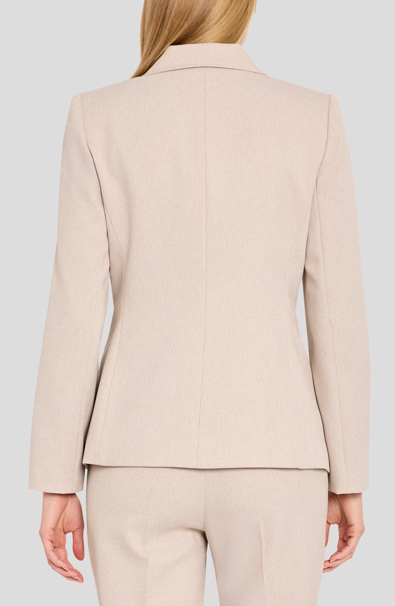 Tahari ASL One-Button Blazer, Alternate, color, Oatmeal
